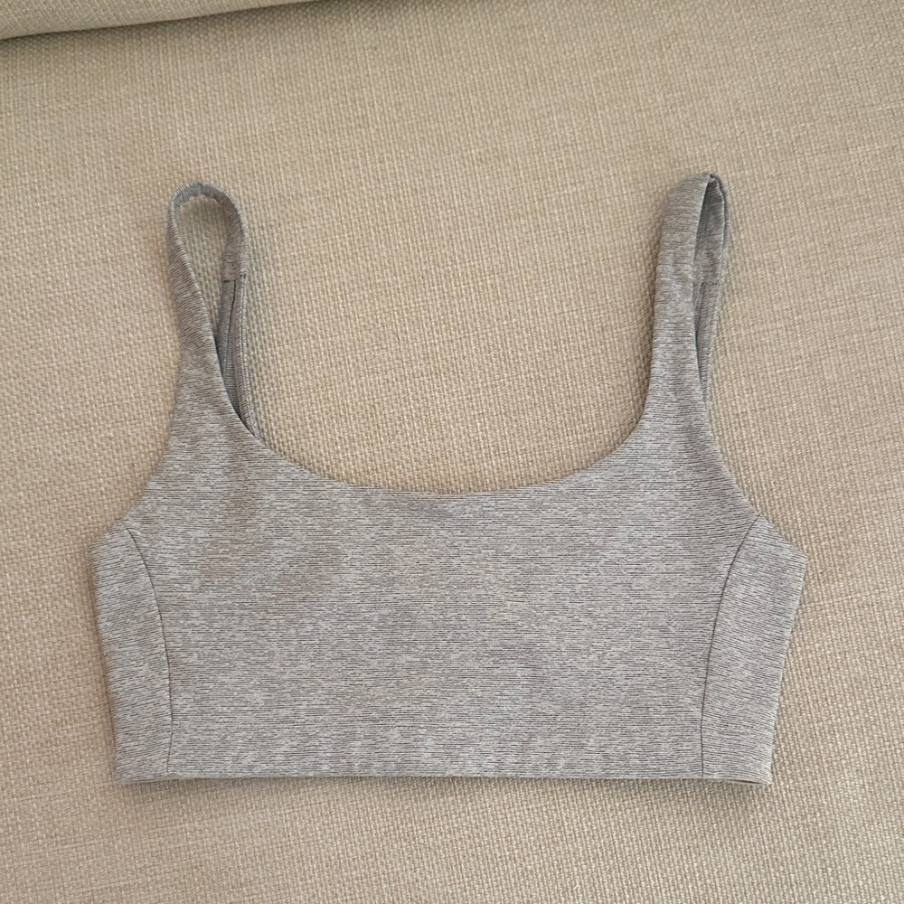 Outdoor Voices Heather Gray Sports Bra